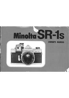 Minolta SR 1 manual. Camera Instructions.